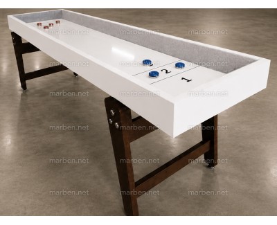 Mesa de Shuffleboard de 9 pies BERLIN - blaca